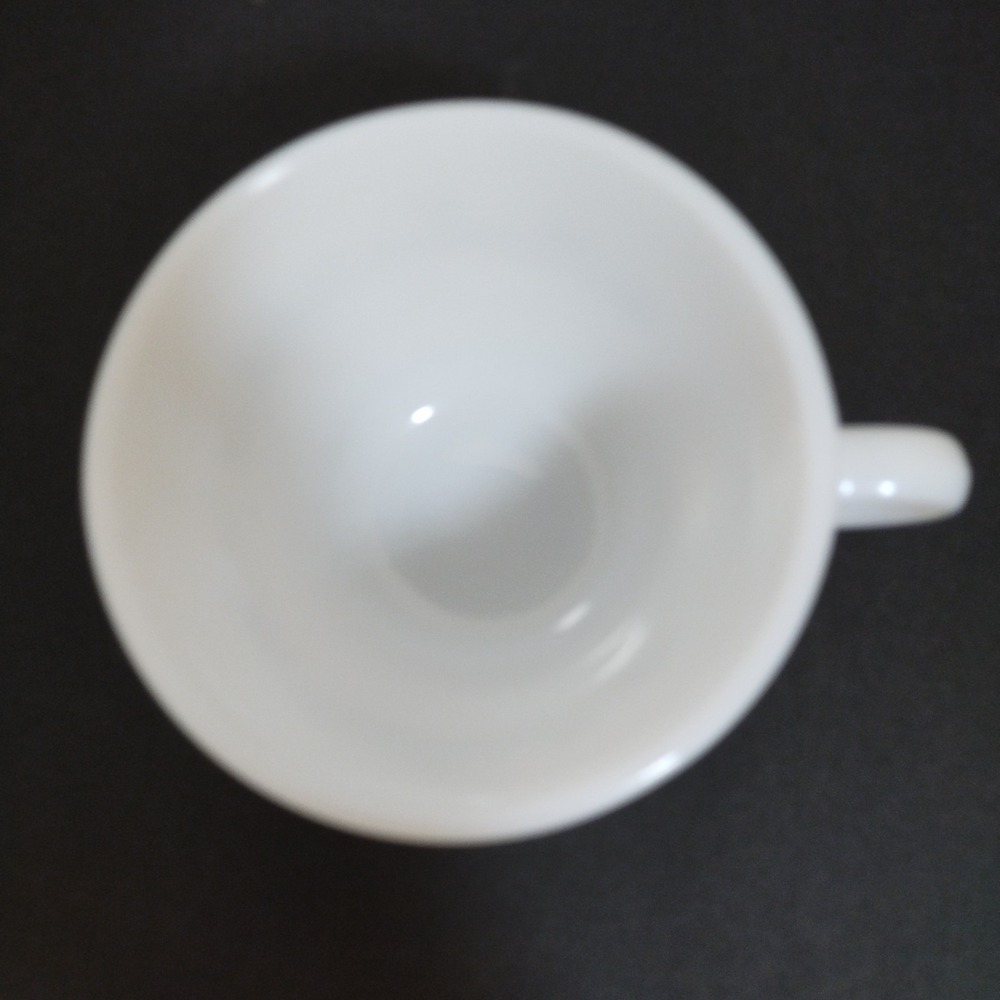4‎ Vintage Corelle Corning Pyrex Gray Floral Ribbon Bouquet Coffee Mug Tea  4 - Picture 6 of 7